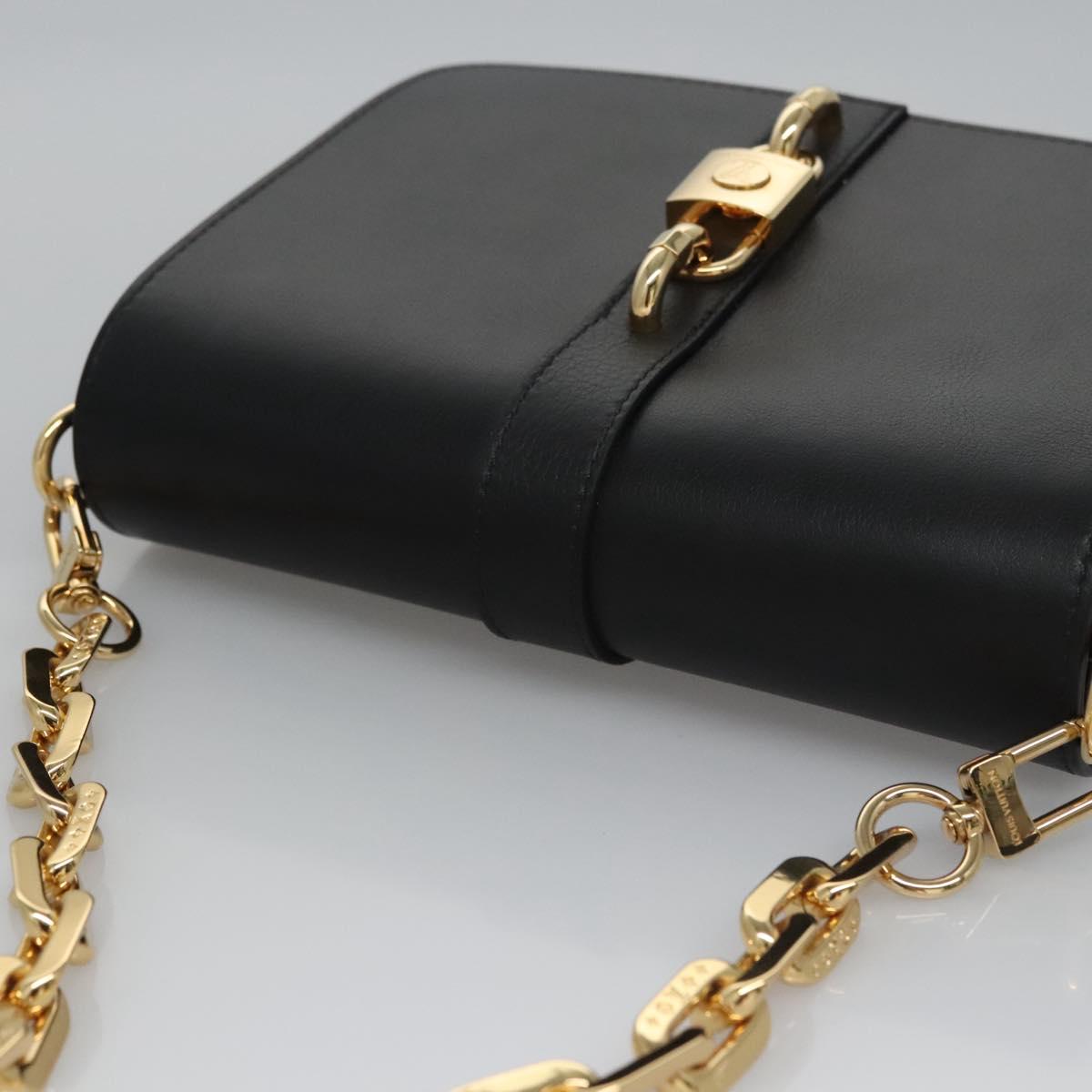 LOUIS VUITTON Rendezvous Shoulder Bag Leather Black M57743 LV Auth ar13279A