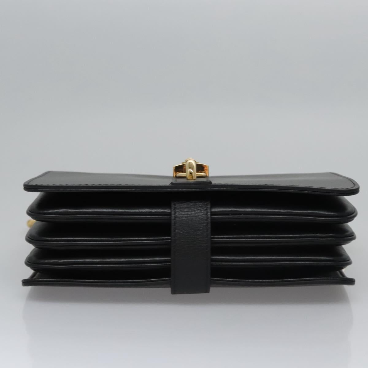 LOUIS VUITTON Rendezvous Shoulder Bag Leather Black M57743 LV Auth ar13279A