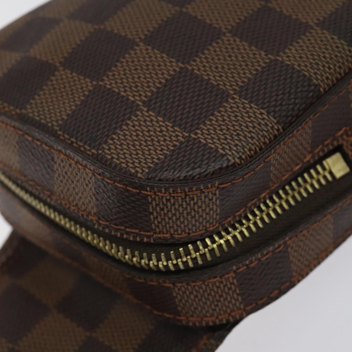 LOUIS VUITTON Damier Ebene Geronimos Shoulder Bag N51994 LV Auth ar13388