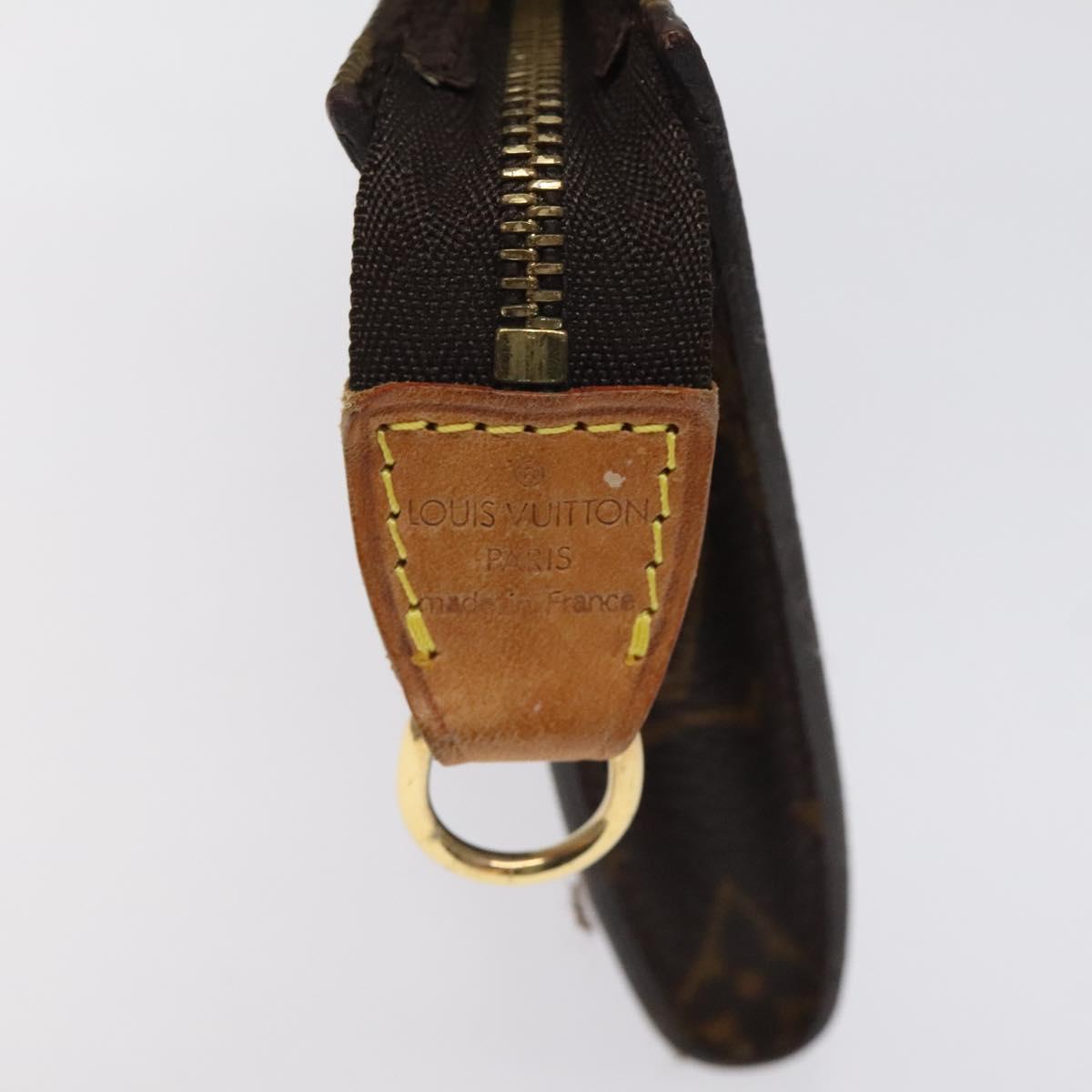 LOUIS VUITTON Monogram Bucket PM Accessory Pouch LV Auth ar13405