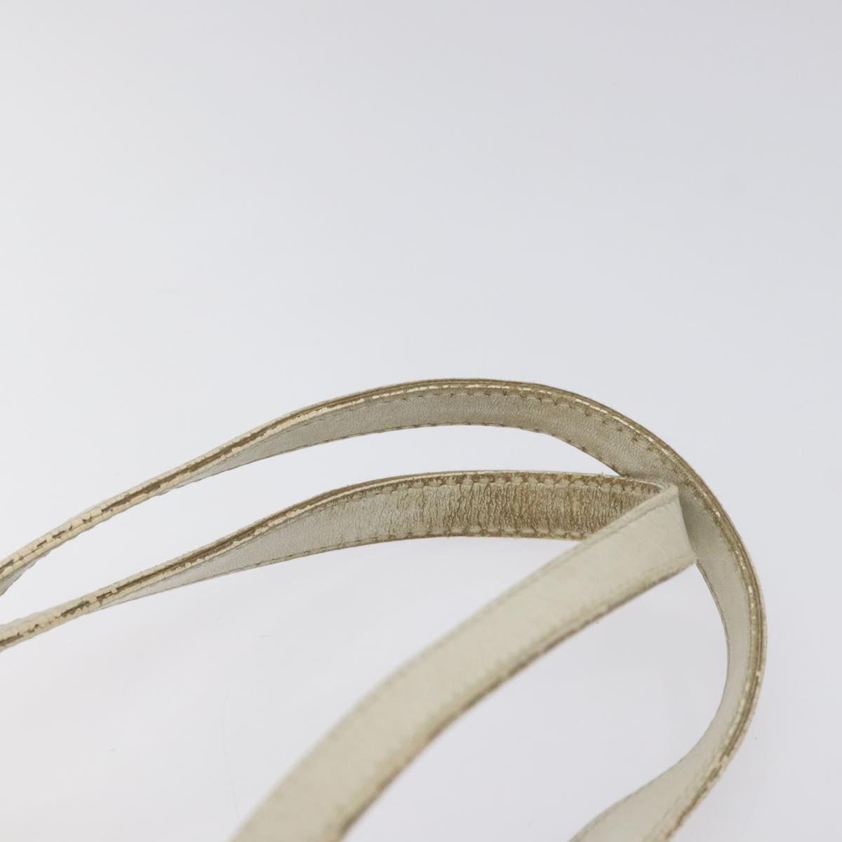 Christian Dior Trotter Canvas Tote Bag Pink Silver Auth ar13412