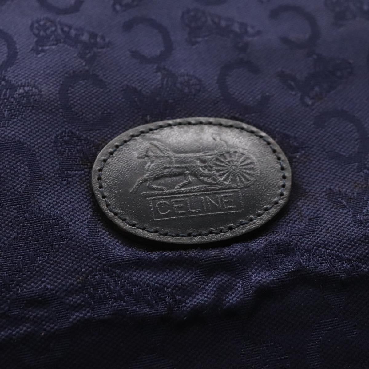 CELINE C Sulky Hand Bag Canvas Navy Auth ar13420