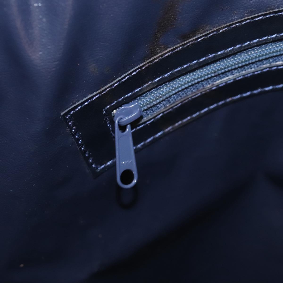 CELINE C Sulky Hand Bag Canvas Navy Auth ar13420