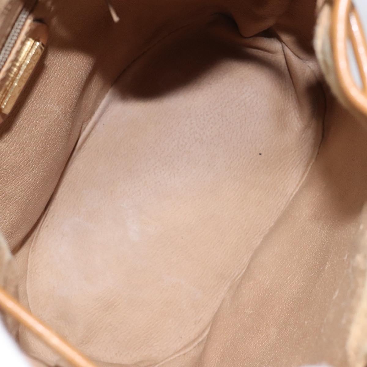 GUCCI Micro GG Supreme Shoulder Bag PVC Beige Gold 007 86 0044 Auth ar13456