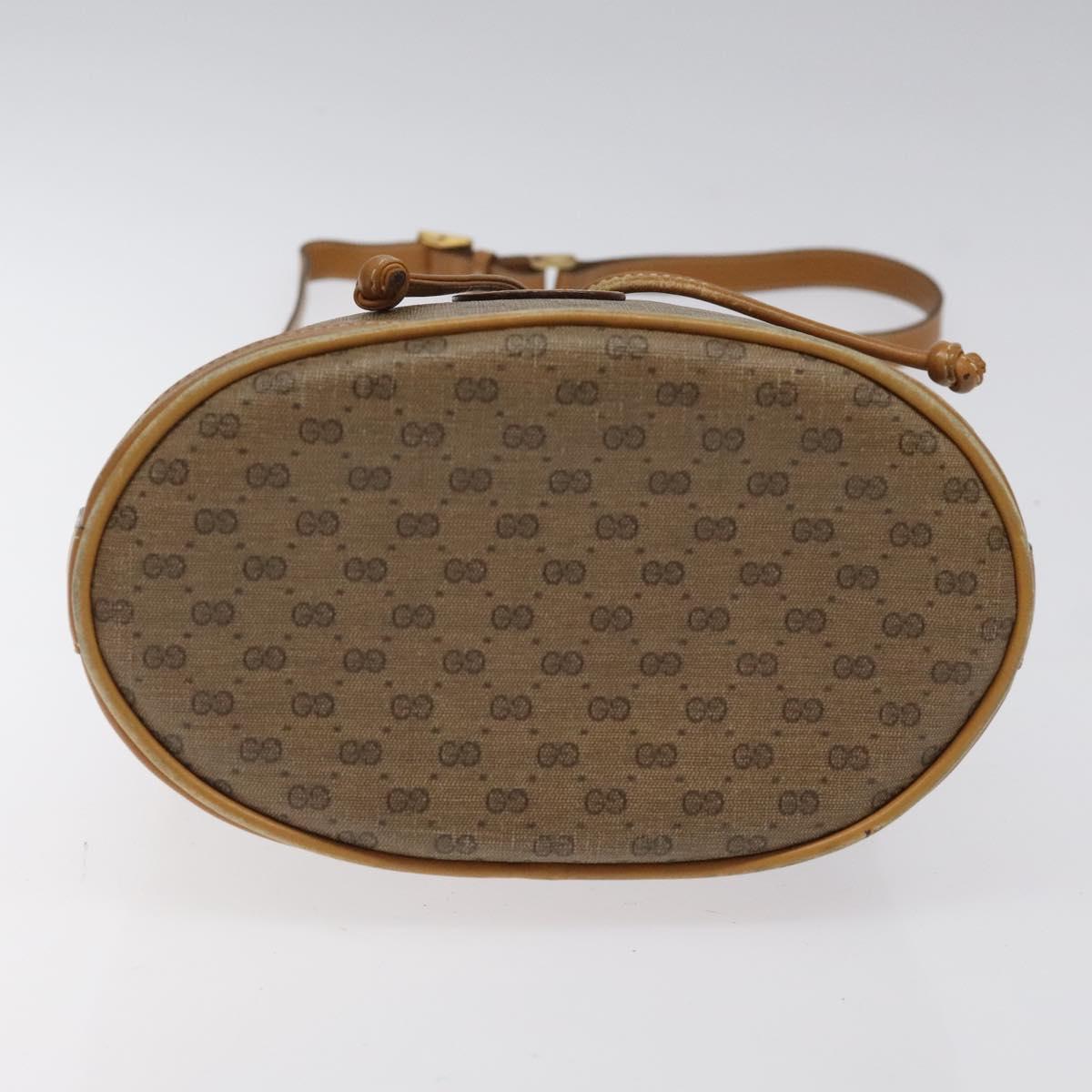 GUCCI Micro GG Supreme Shoulder Bag PVC Beige Gold 007 86 0044 Auth ar13456