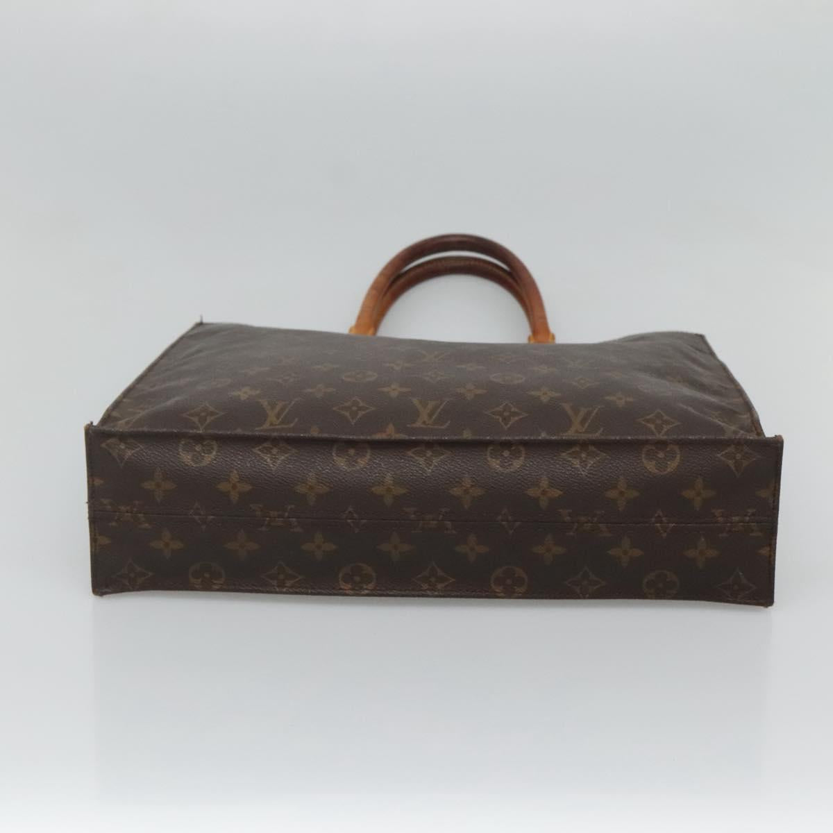 LOUIS VUITTON Monogram Sac Plat Hand Bag M51140 LV Auth ar13485