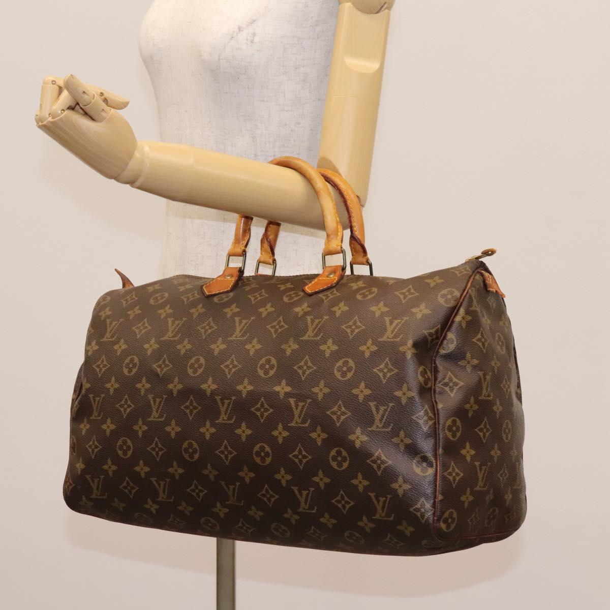 LOUIS VUITTON Monogram Speedy 40 Hand Bag M41522 LV Auth ar13487