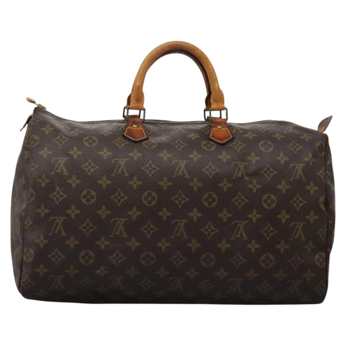 LOUIS VUITTON Monogram Speedy 40 Hand Bag M41522 LV Auth ar13487