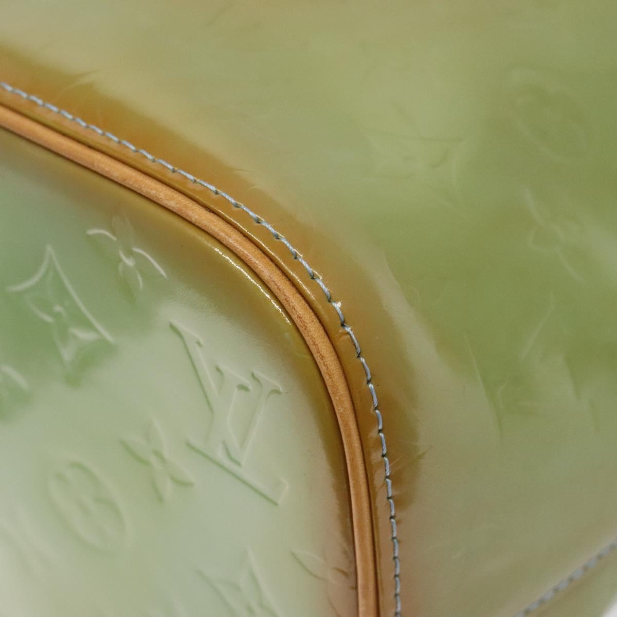 LOUIS VUITTON Monogram Vernis Houston Hand Bag Baby Blue M91005 LV Auth ar13496