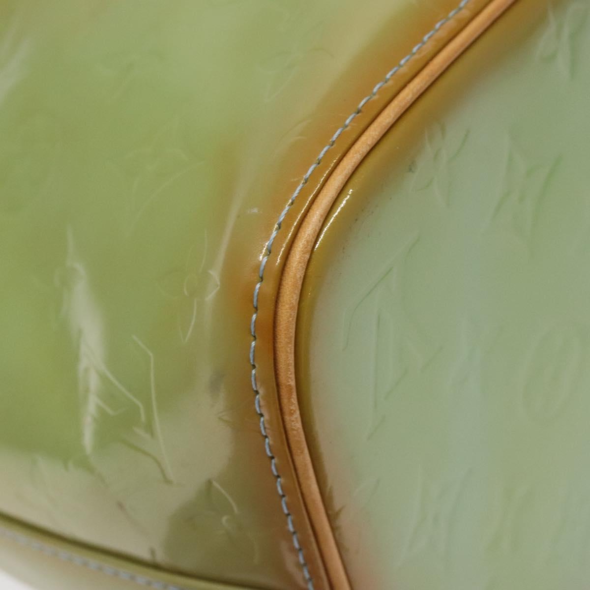 LOUIS VUITTON Monogram Vernis Houston Hand Bag Baby Blue M91005 LV Auth ar13496