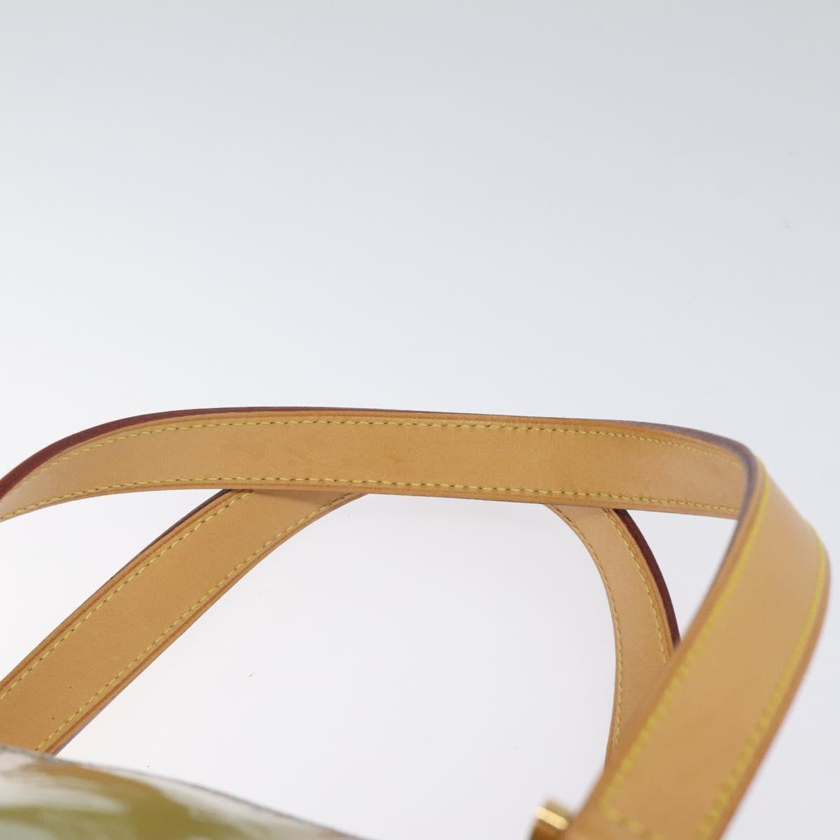 LOUIS VUITTON Monogram Vernis Houston Hand Bag Baby Blue M91005 LV Auth ar13496