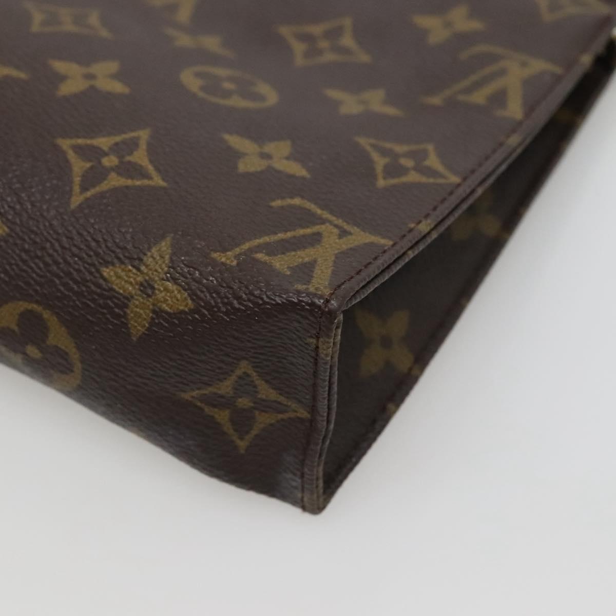 LOUIS VUITTON Monogram Poche Toilette 19 Pouch M47544 LV Auth ar13499