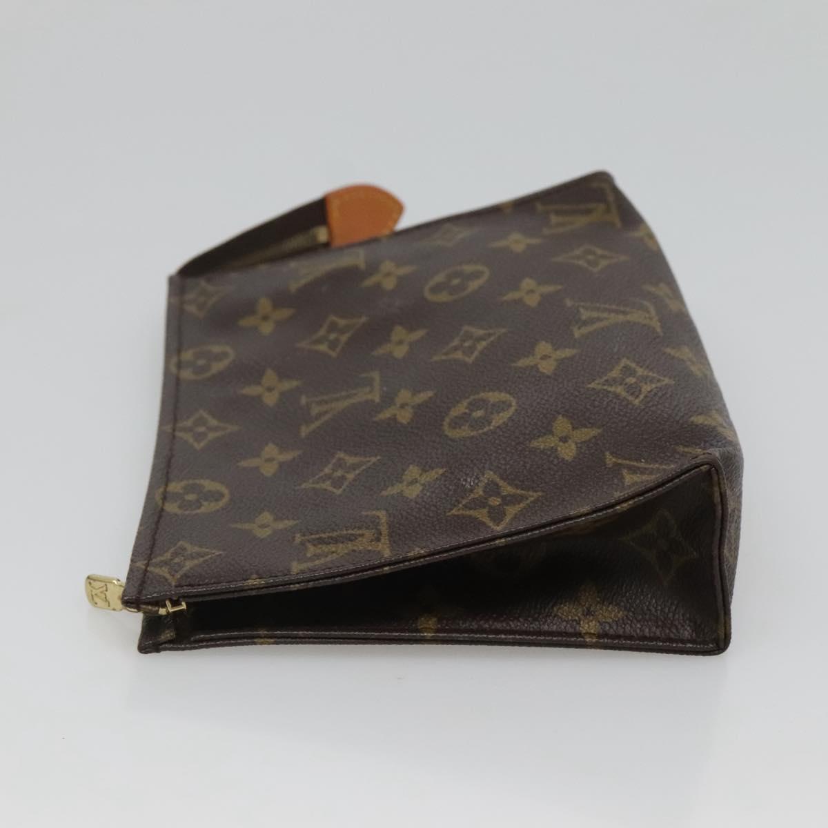 LOUIS VUITTON Monogram Poche Toilette 19 Pouch M47544 LV Auth ar13499