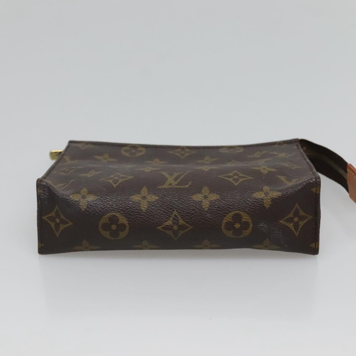 LOUIS VUITTON Monogram Poche Toilette 19 Pouch M47544 LV Auth ar13499