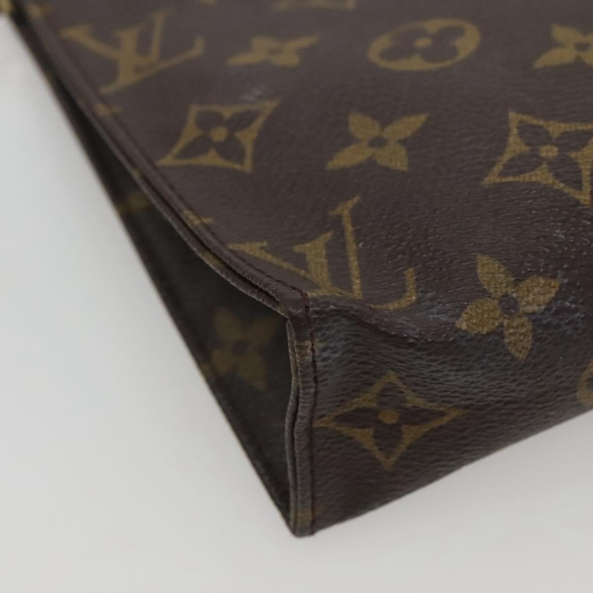 LOUIS VUITTON Monogram Poche Toilette 19 Pouch M47544 LV Auth ar13499