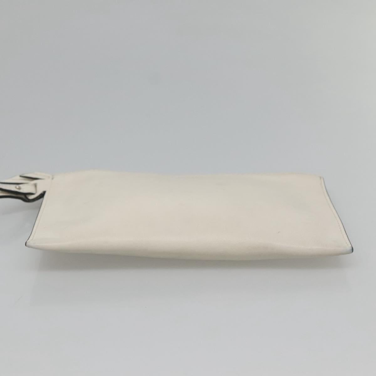 PRADA Tote Bag Canvas Gray Silver Auth ar13504