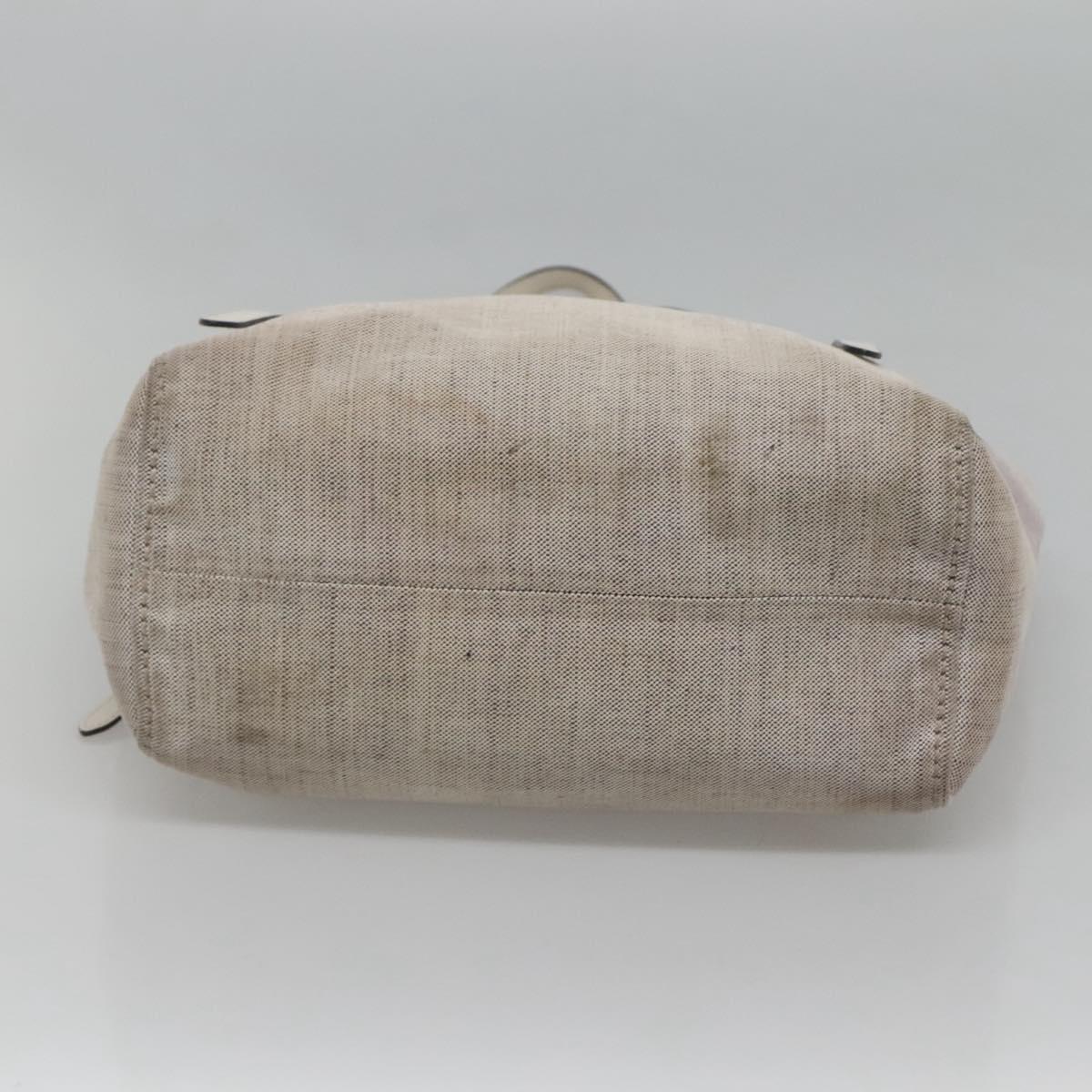 PRADA Tote Bag Canvas Gray Silver Auth ar13504