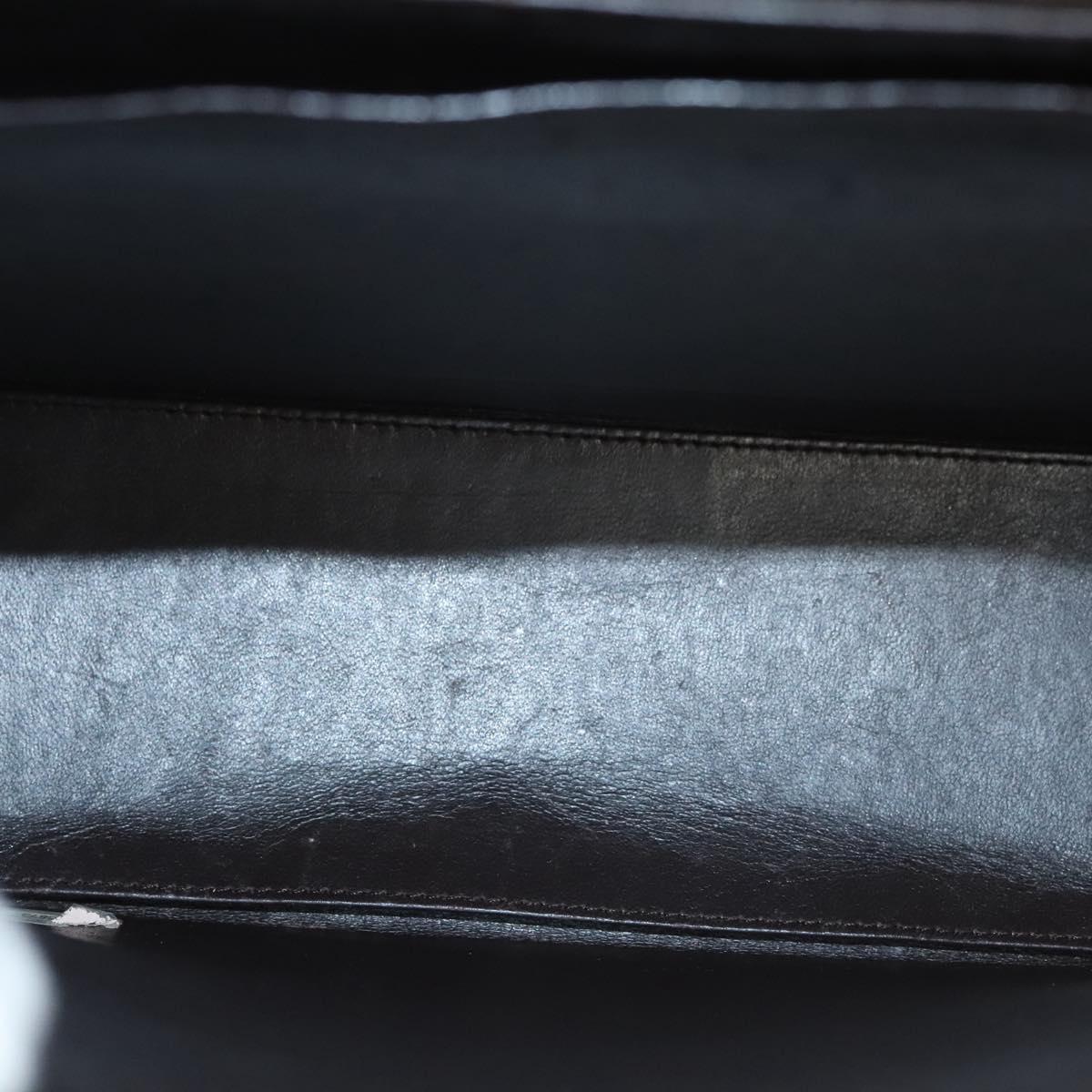 CHANEL Matelasse Hand Bag Leather Brown CC Auth ar13513