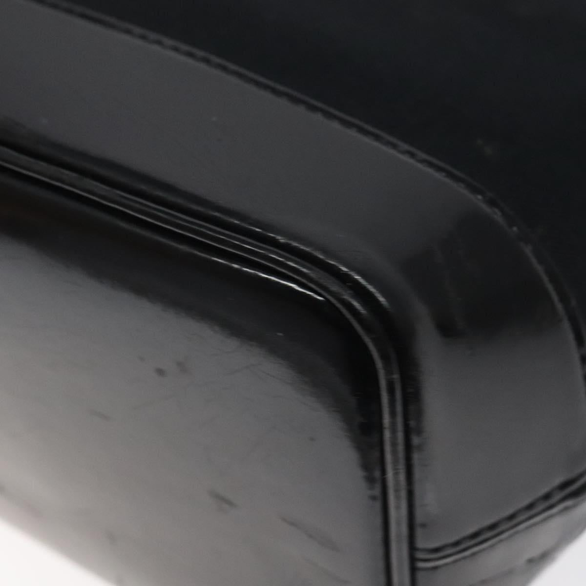 SAINT LAURENT Shoulder Bag Canvas Black Gold Auth ar13515