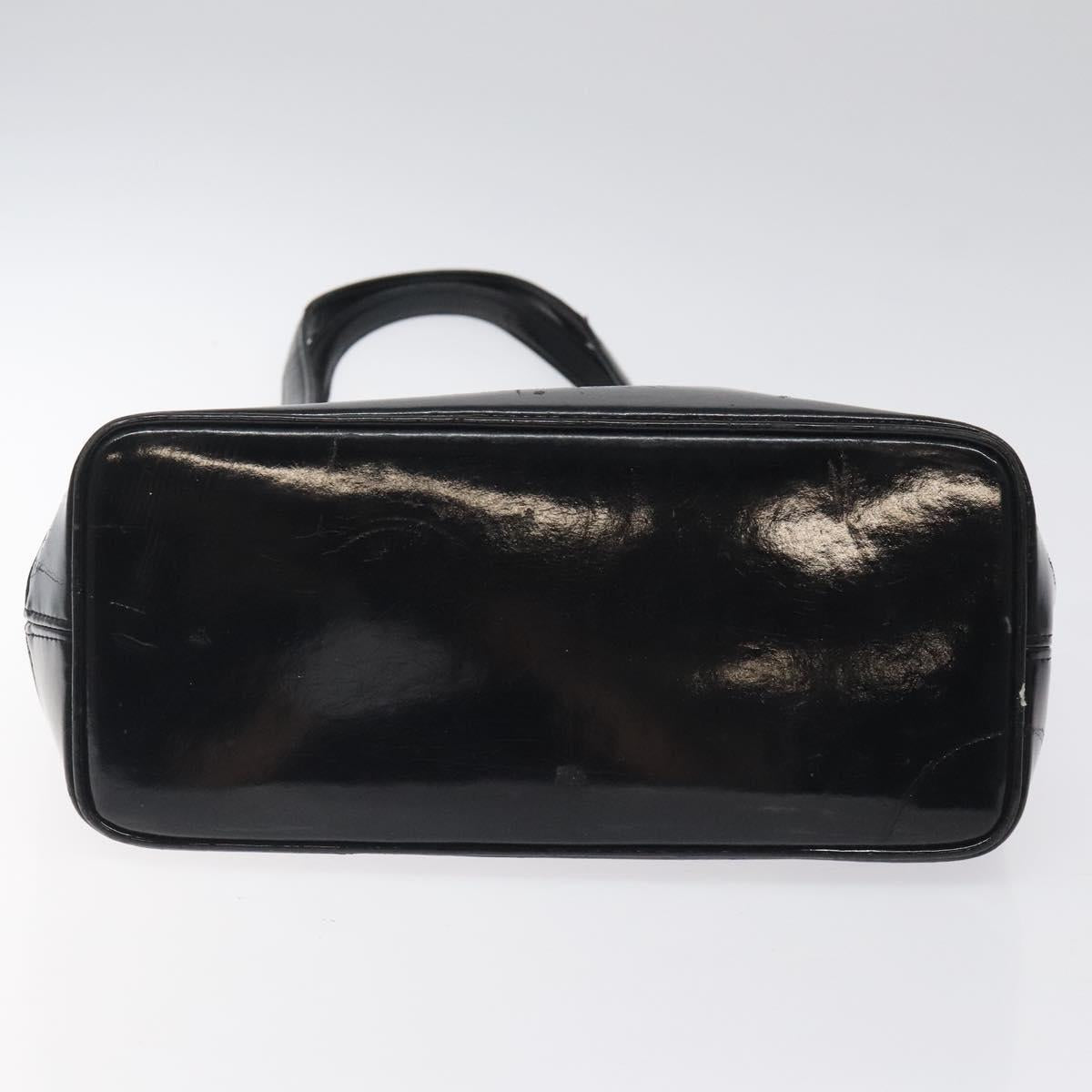 SAINT LAURENT Shoulder Bag Canvas Black Gold Auth ar13515