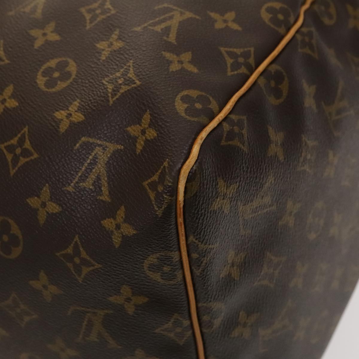 LOUIS VUITTON Monogram Keepall 55 Boston Bag M41424 LV Auth ar13527