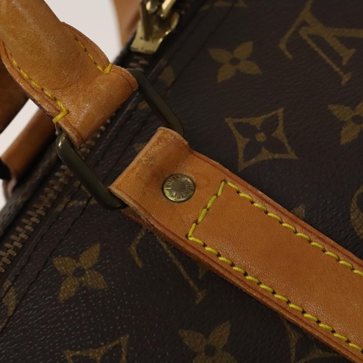 LOUIS VUITTON Monogram Keepall 55 Boston Bag M41424 LV Auth ar13527