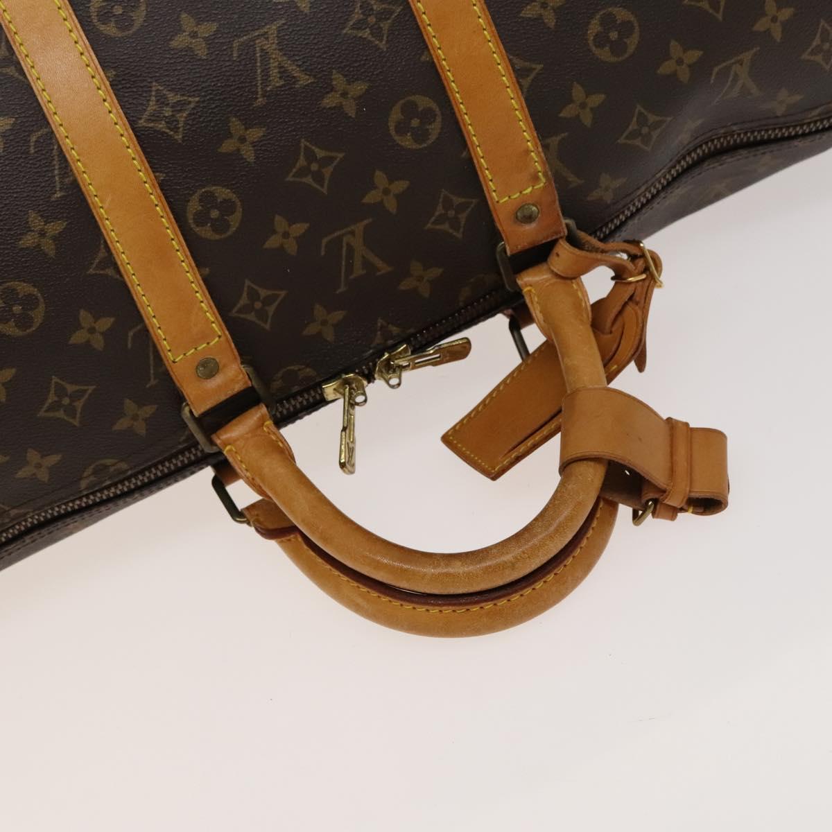 LOUIS VUITTON Monogram Keepall 55 Boston Bag M41424 LV Auth ar13527