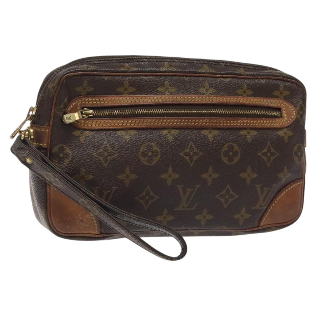 LOUIS VUITTON Monogram Marly Dragonne GM Clutch Bag M51825 LV Auth ar13530
