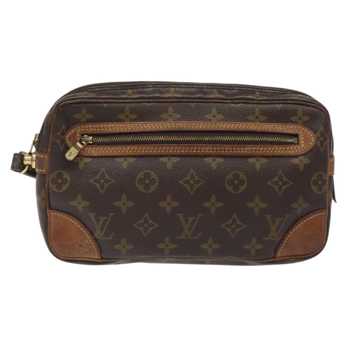 LOUIS VUITTON Monogram Marly Dragonne GM Clutch Bag M51825 LV Auth ar13530