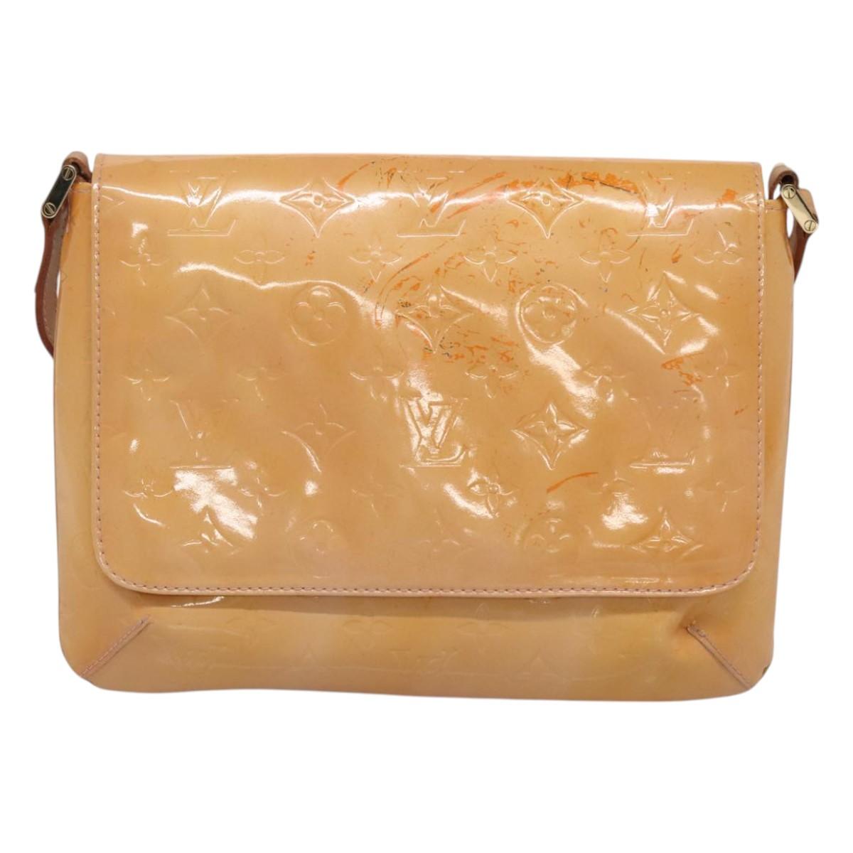 LOUIS VUITTON Vernis Thompson Street Bag Marshmallow Pink M91070 LV Auth ar13532