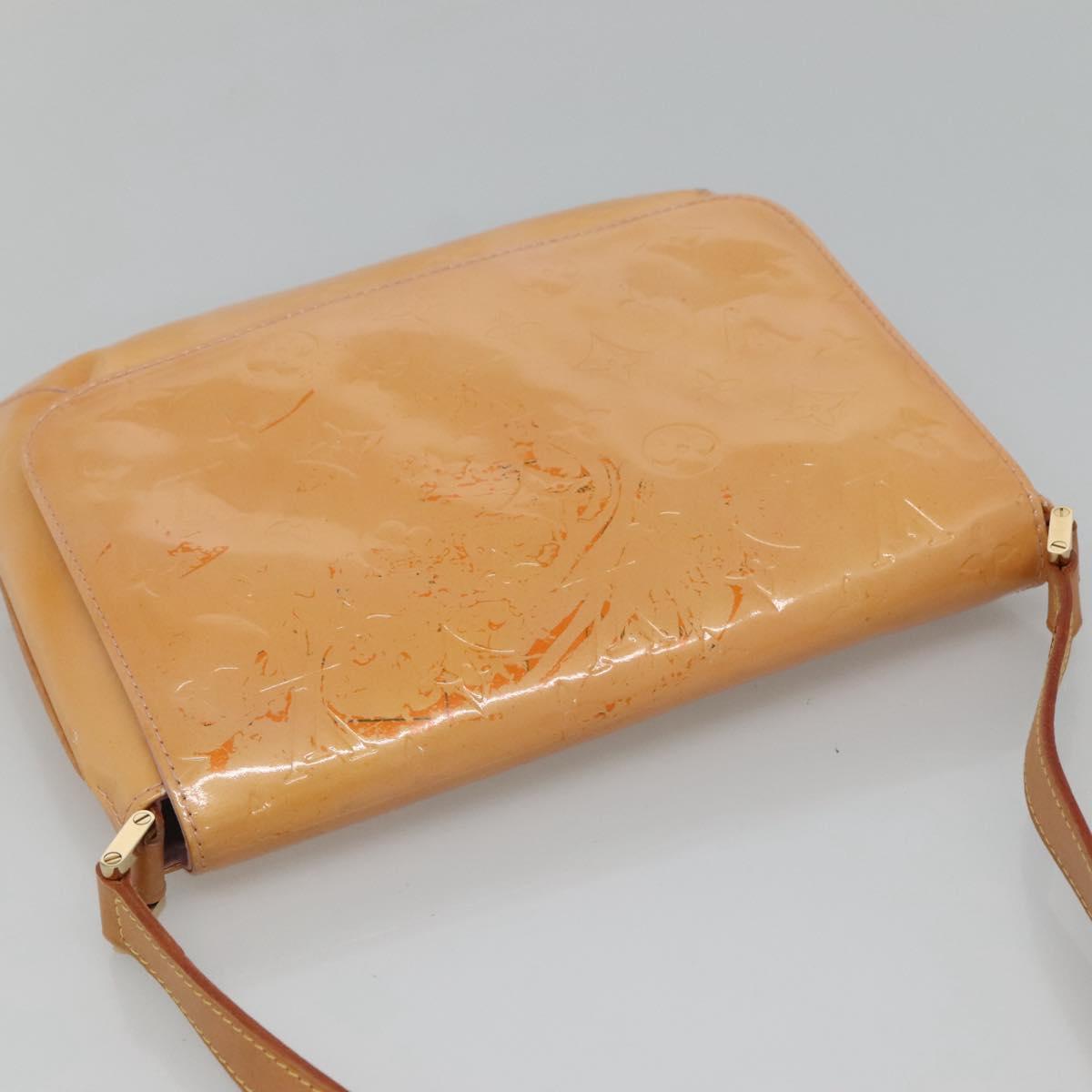 LOUIS VUITTON Vernis Thompson Street Bag Marshmallow Pink M91070 LV Auth ar13532