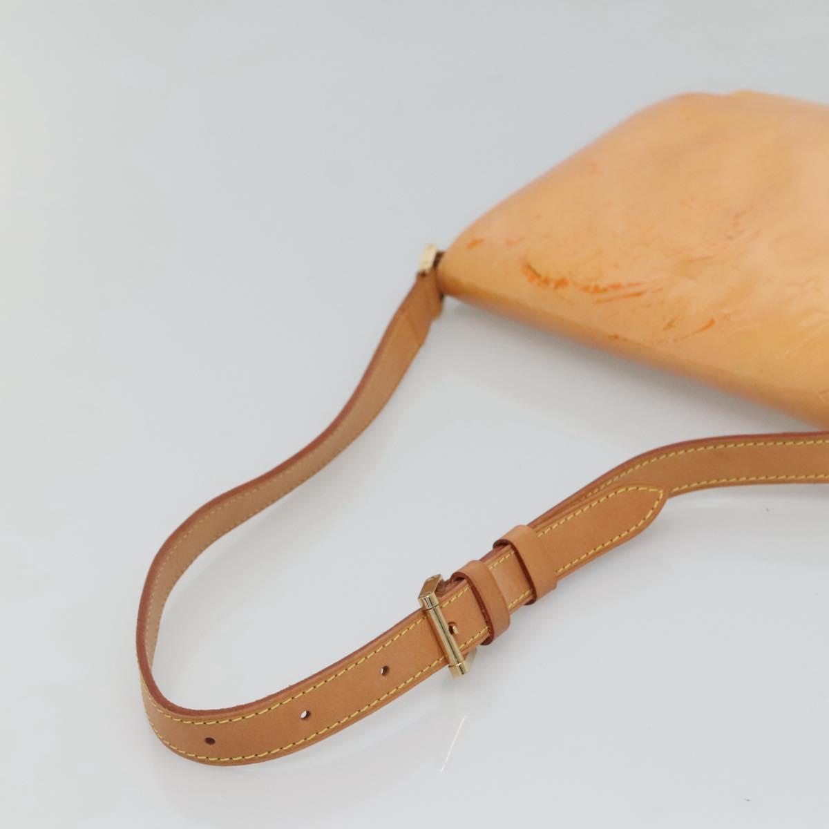 LOUIS VUITTON Vernis Thompson Street Bag Marshmallow Pink M91070 LV Auth ar13532