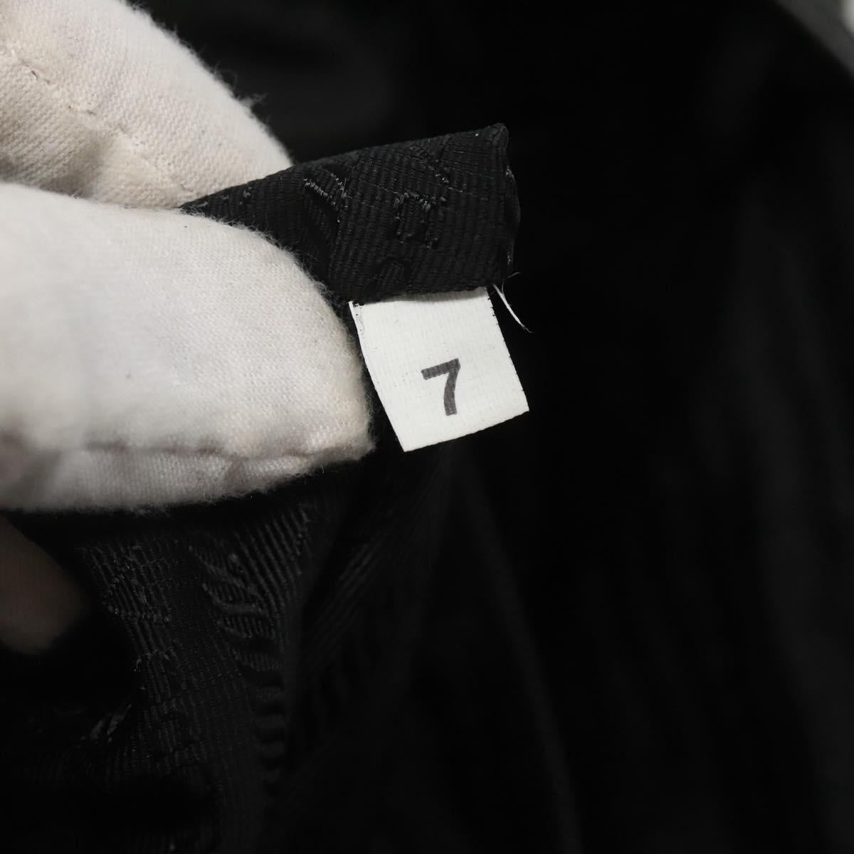 PRADA Shoulder Bag Nylon Black Silver Auth ar13535