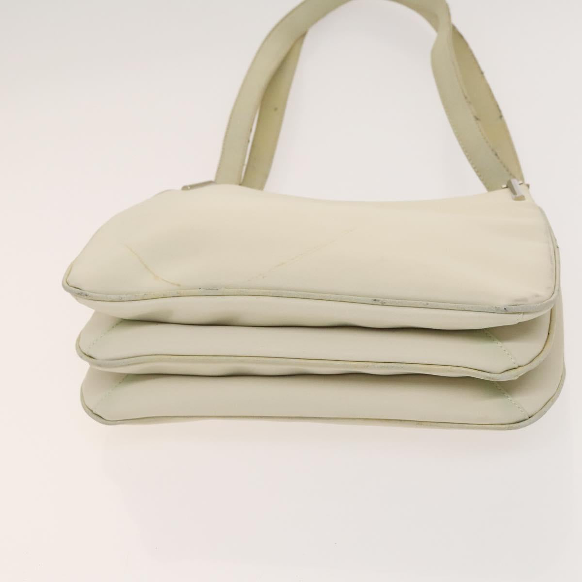 Gianni Versace Cartier Bag Nylon Leather 2Set Bordeaux Beige Auth ar13582