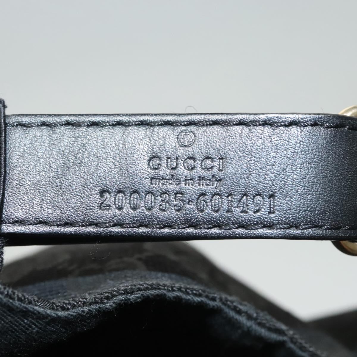 GUCCI Web Sherry Line Hat XL Black Green Red 200035 Auth ar13585