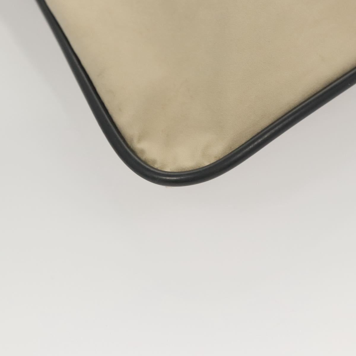 PRADA Sports Hand Bag Nylon Beige Auth ar13594