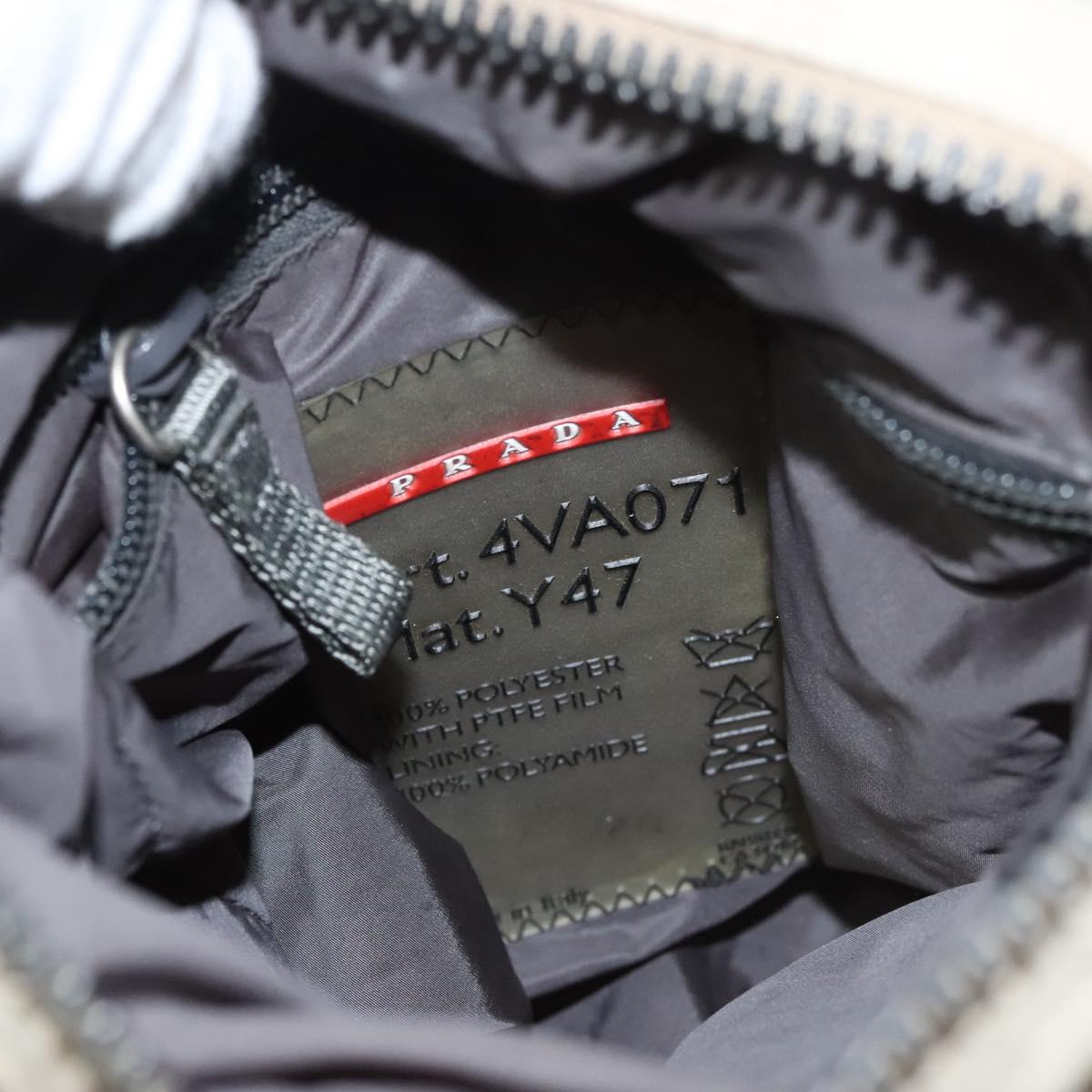 PRADA Sports Hand Bag Nylon Beige Auth ar13594