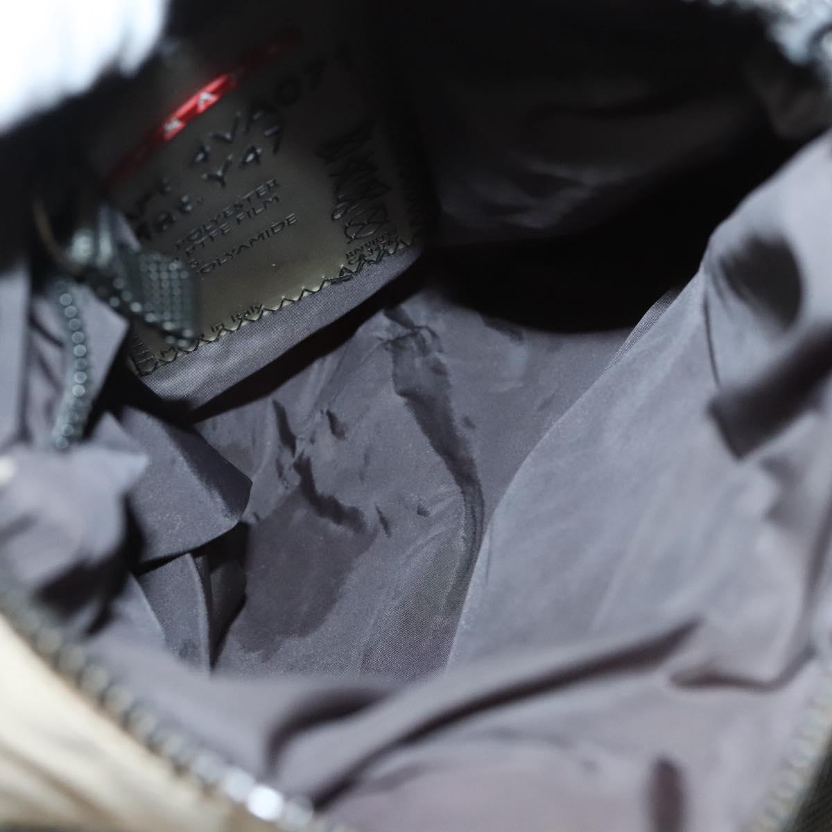 PRADA Sports Hand Bag Nylon Beige Auth ar13594