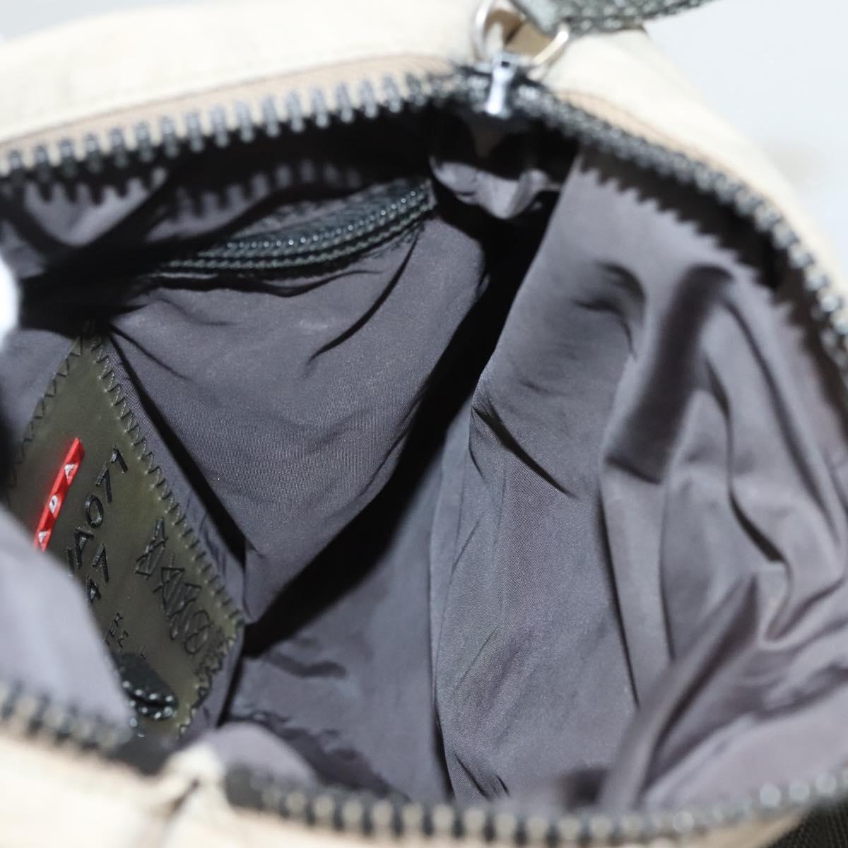 PRADA Sports Hand Bag Nylon Beige Auth ar13594