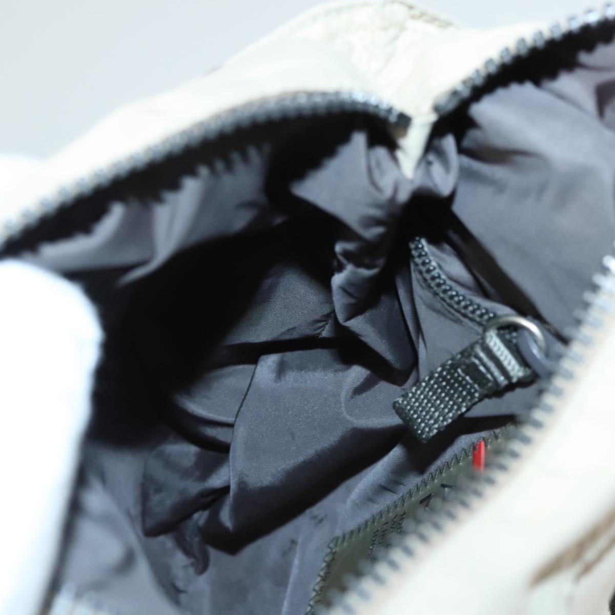 PRADA Sports Hand Bag Nylon Beige Auth ar13594