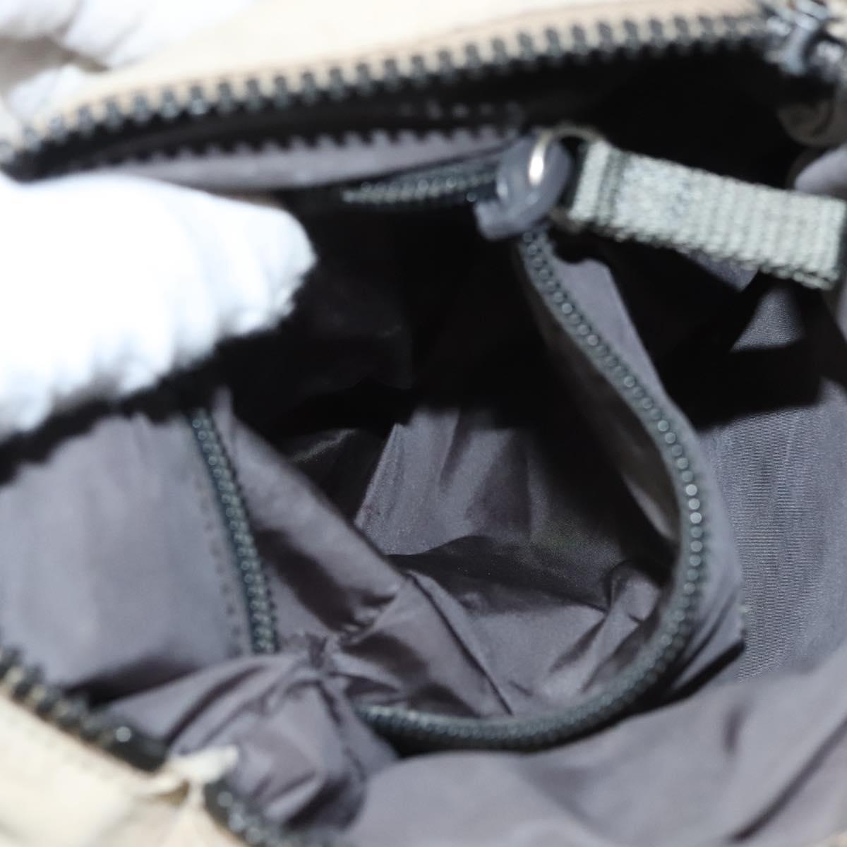 PRADA Sports Hand Bag Nylon Beige Auth ar13594