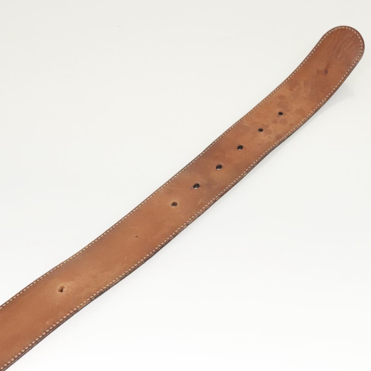 GUCCI GG Canvas Guccissima Belt Leather 44.5"" Black 411924 Auth ar13596