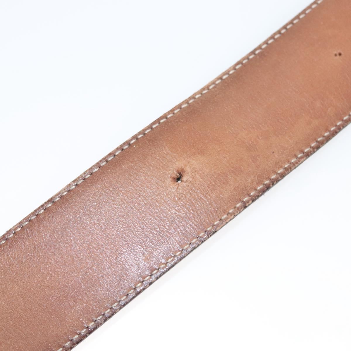 GUCCI GG Canvas Guccissima Belt Leather 44.5"" Black 411924 Auth ar13596