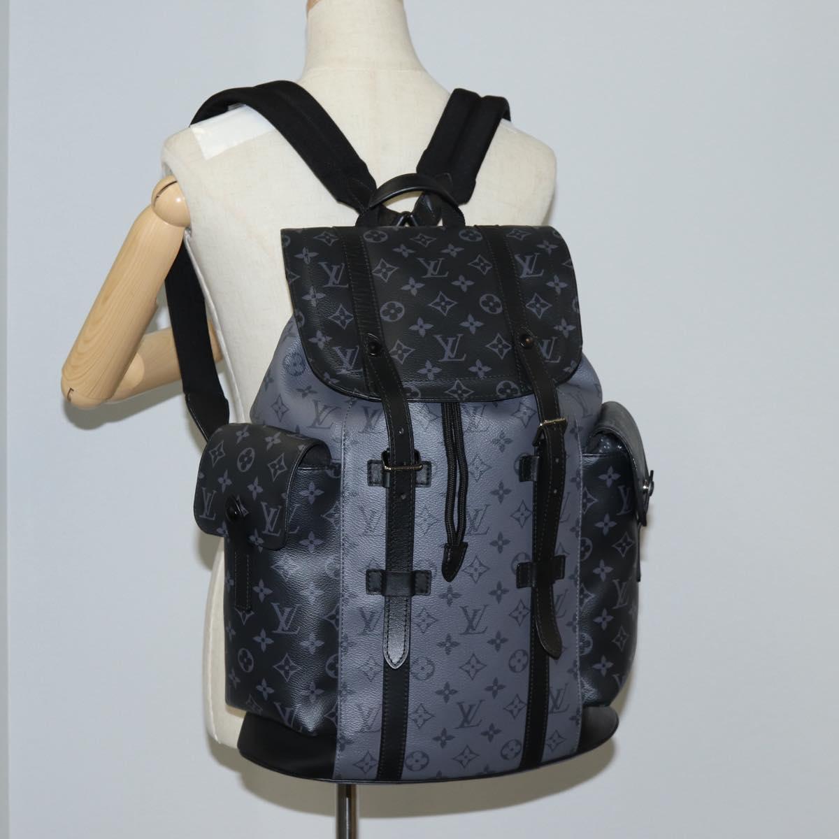 LOUIS VUITTON Monogram Eclipse Christopher PM Backpack M46331 LV Auth ar13619SM