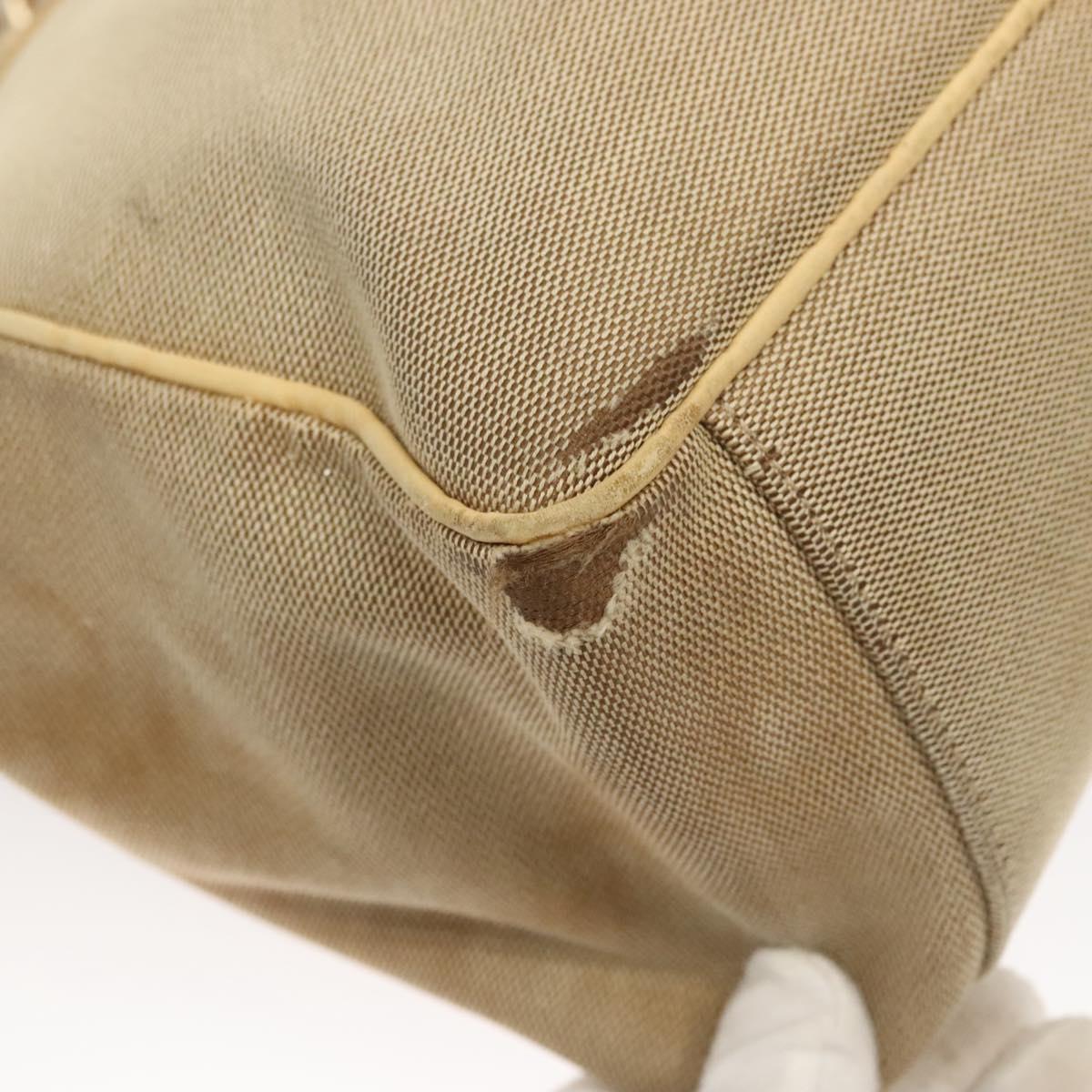 GUCCI GG Canvas Guccissima Bag Leather Canvas Outlet Beige Gold Auth ar13634