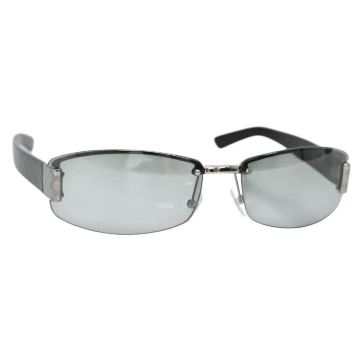 GUCCI Sunglasses Plastic Black Auth ar13681