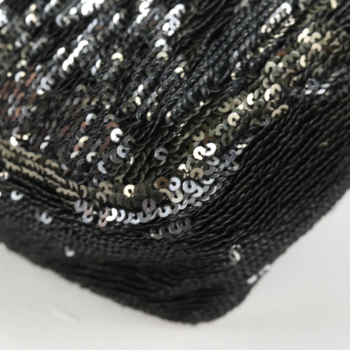 CHANEL 2017 Cruise Coco Cuba Chain Shoulder Bag Sequin Green CC Auth ar13715SM