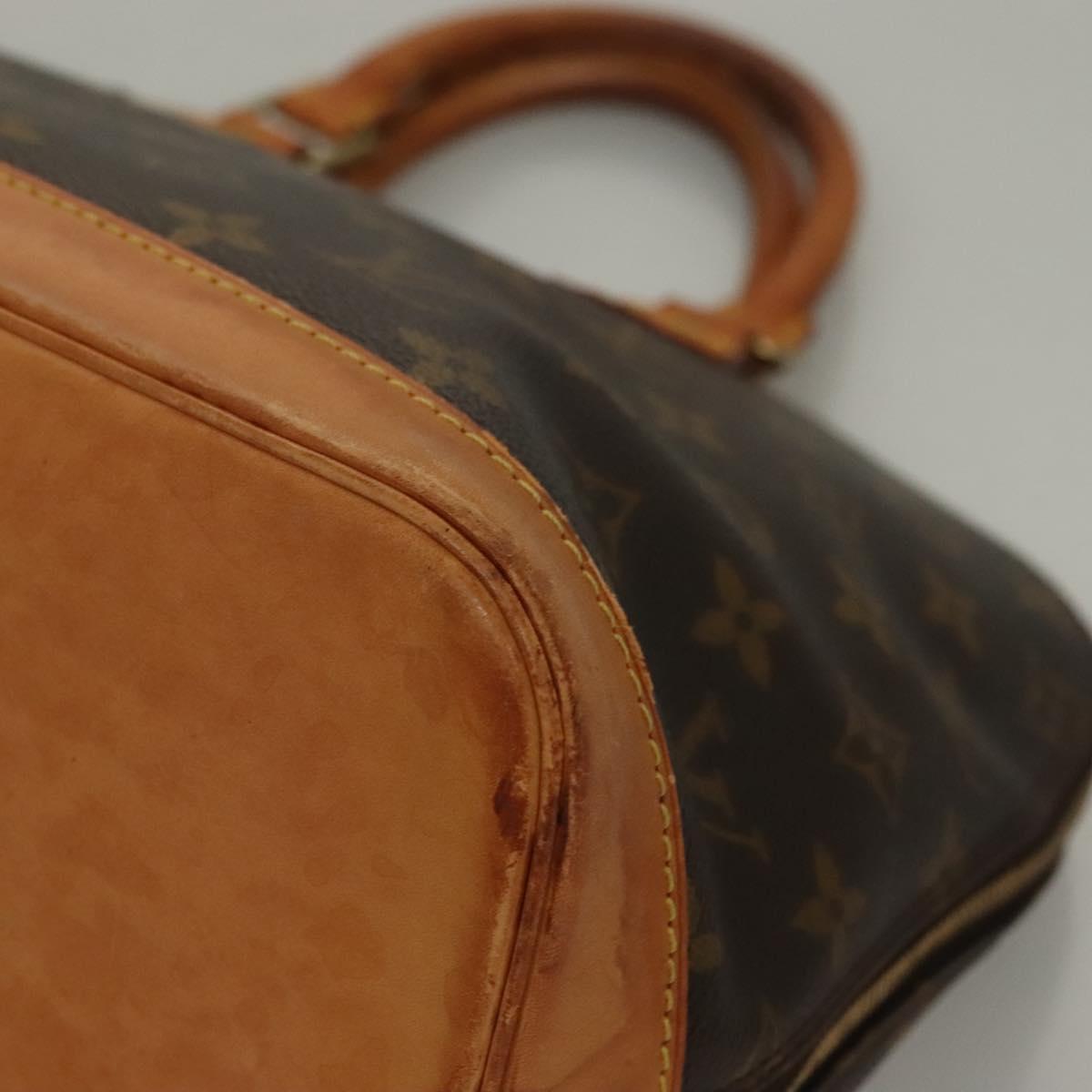 LOUIS VUITTON Monogram Alma Hand Bag M51130 LV Auth ar13722