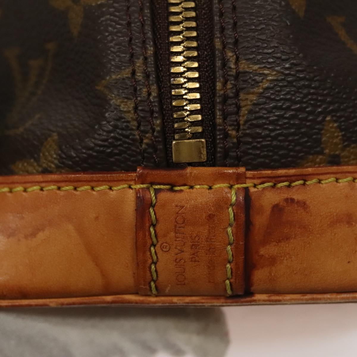 LOUIS VUITTON Monogram Alma Hand Bag M51130 LV Auth ar13722