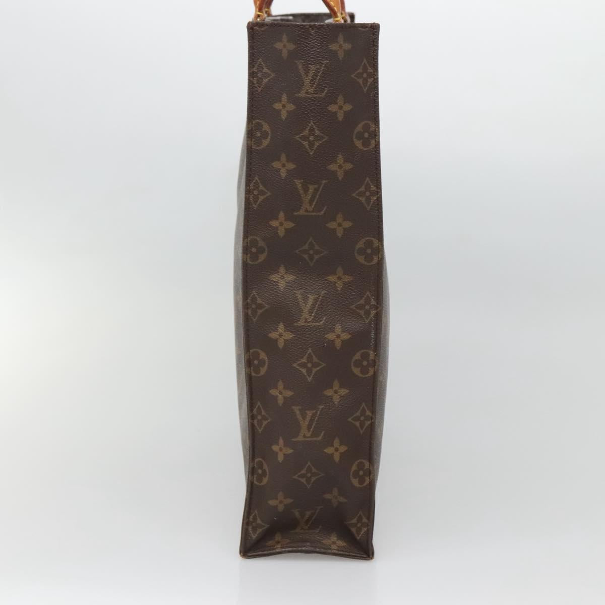 LOUIS VUITTON Monogram Sac Plat Hand Bag M51140 LV Auth ar13723